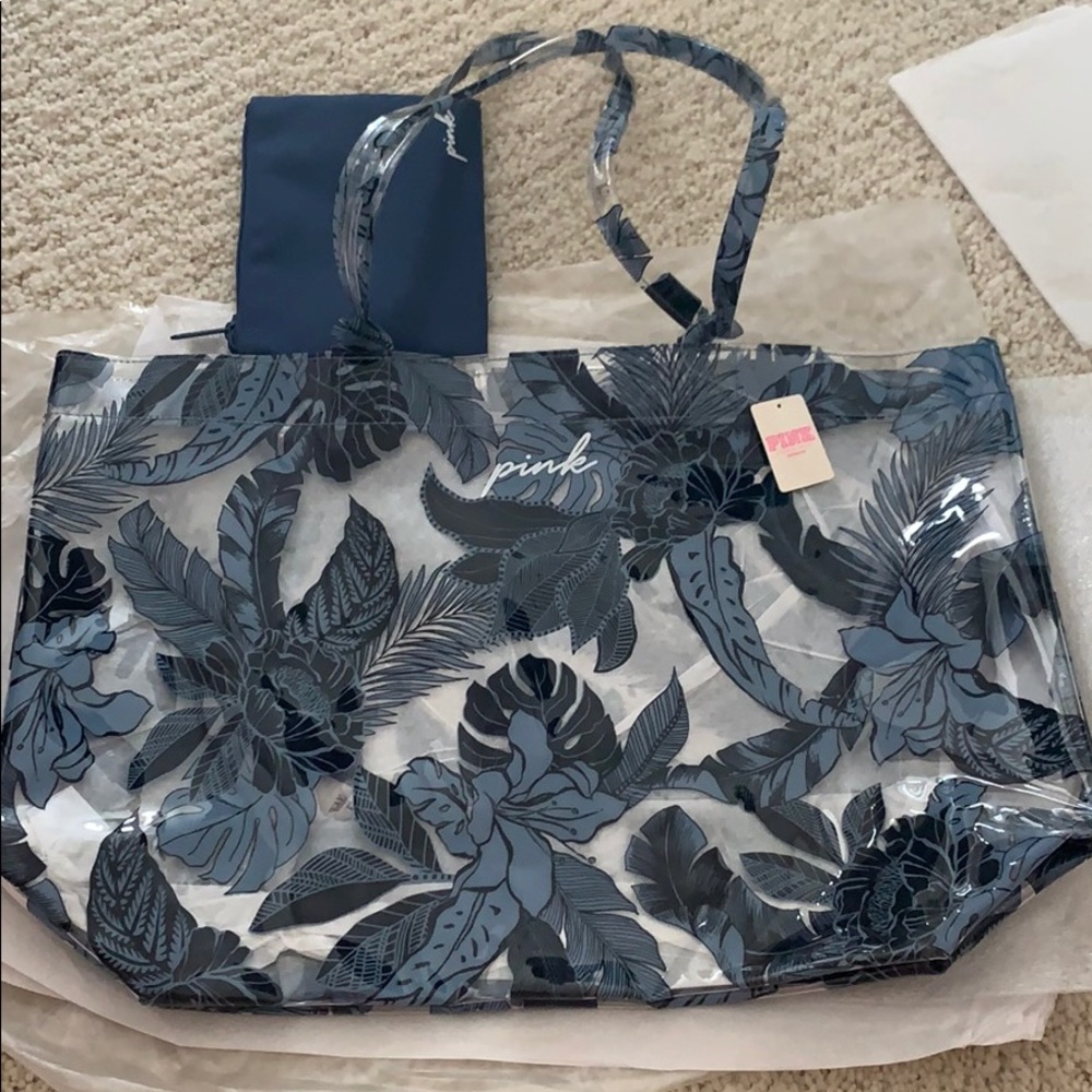Victoria’s Secret PINK plastic beach bag tote